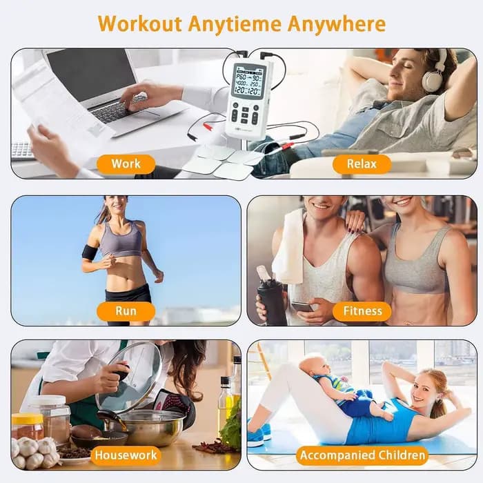 Stimulateur musculaire électrique 4 en 1