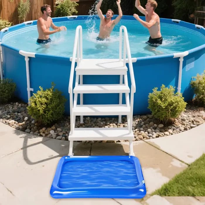 Bain de pieds gonflable portable pour la plage, le camping, les vacances, le jardin, la terrasse, l'hôtel et la maison
