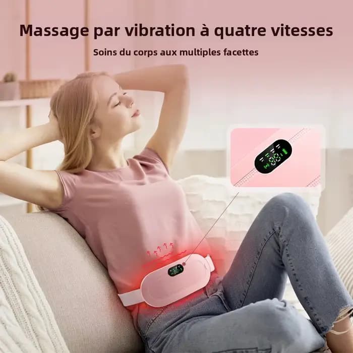Masseur électrique de crampes de période de Massage de taille ceinture chauffante vibrante