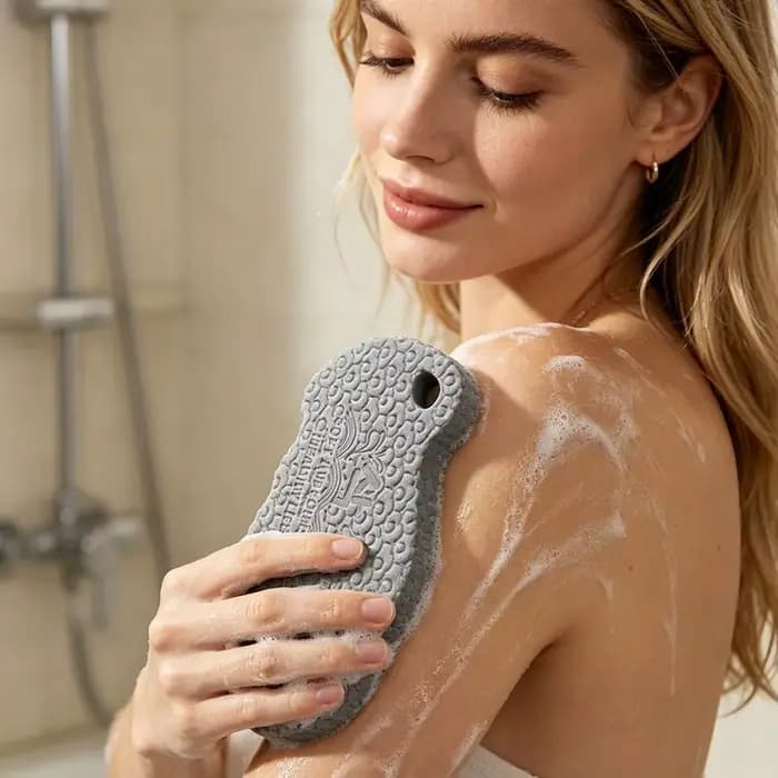 Éponge de bain indolore