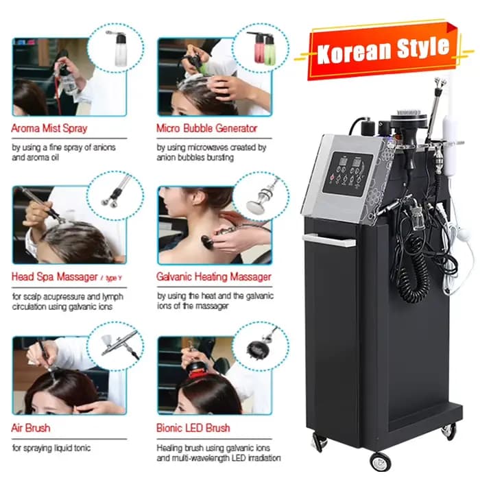Appareil de massage électrique 5 en 1 pour le cuir chevelu