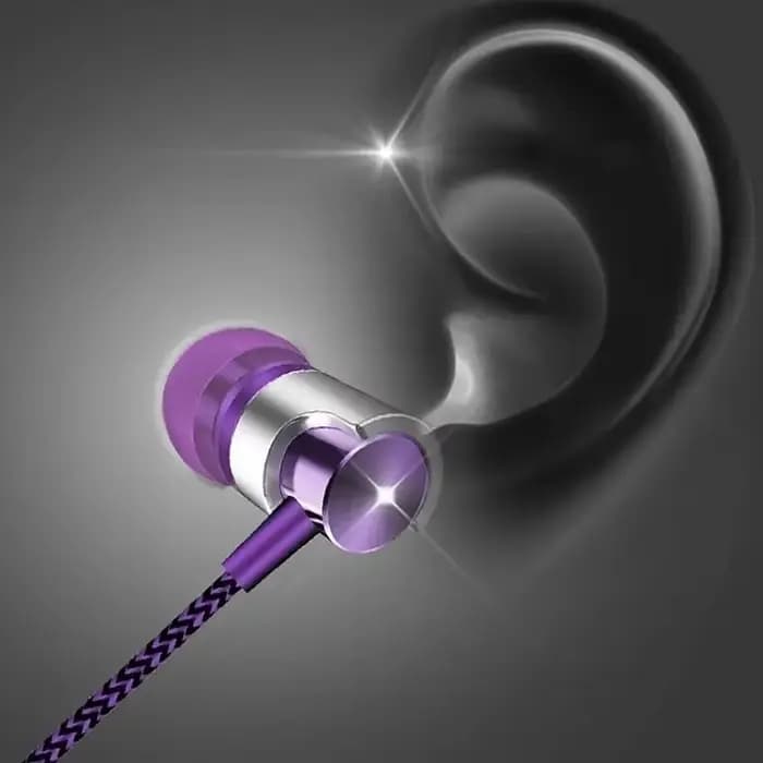 Écouteurs intra-auriculaires filaires avec suppression du bruit, design ergonomique, stéréo, écouteurs de musique de sport pour recharge de téléphone portable