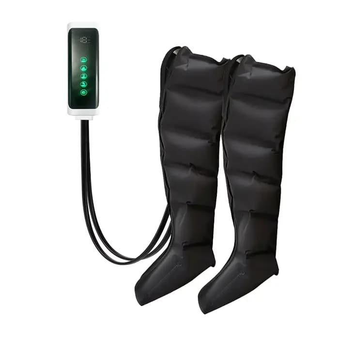 NOUVEAU Massage des jambes à compression d'air 6 bottes pneumatiques à airbag utilisées pour la circulation et la