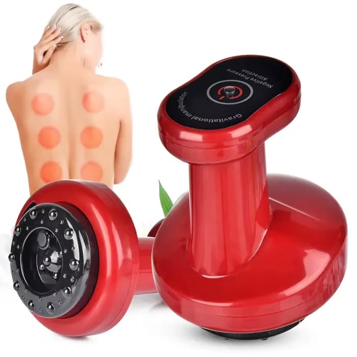 Ventouses électriques Massage Guasha grattage EMS masseur corporel canettes sous vide ventouse chauffage IR Anti-Cellulite brûleur de graisse minceur