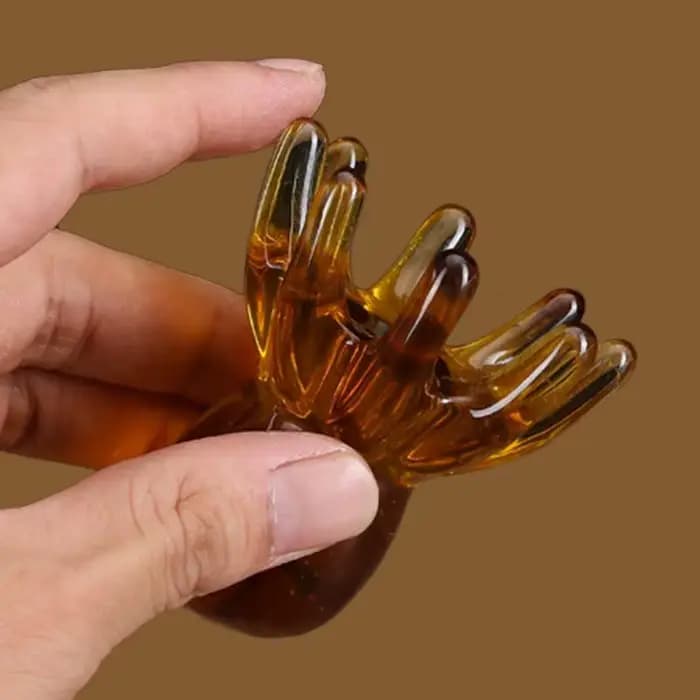 Tête de poulpe ergonomique en résine Gua Sha
