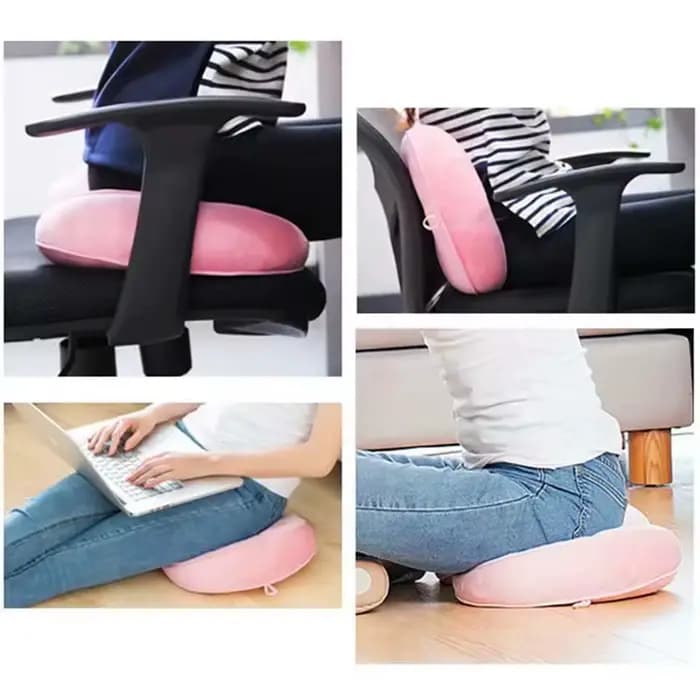 Coussin orthopédique multifonctionnel double confort en mousse à mémoire de forme pour le bassin