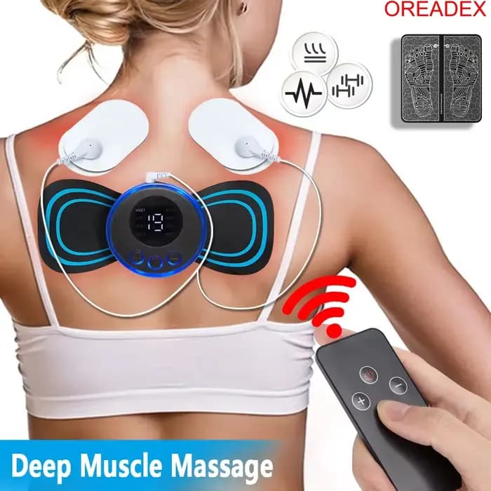 Masseur de cou EMS, stimulateur musculaire électrique