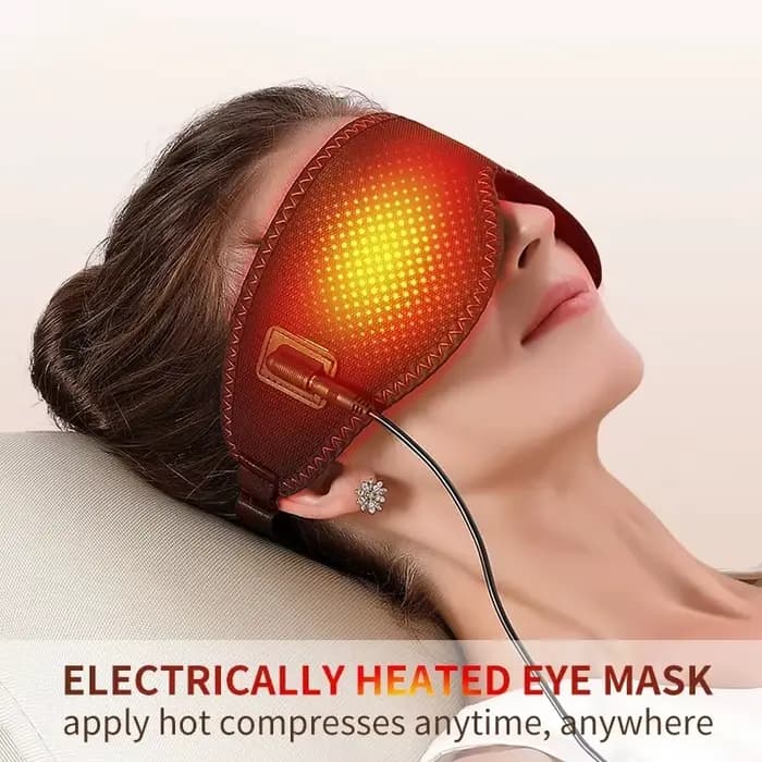 Masque pour les yeux chauffant pour les yeux secs avec 3 niveaux de chaleur compresse chaude compres