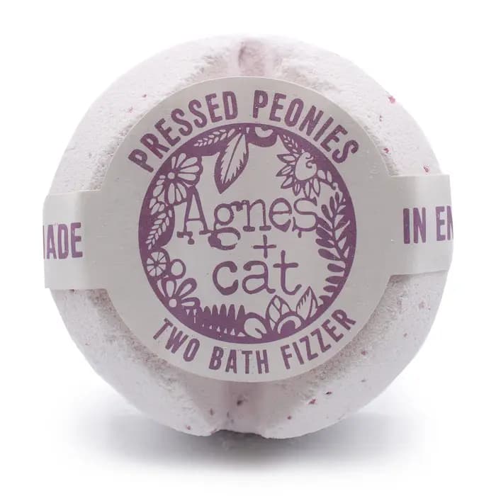 Agnes + Cat Bath Fizzer - Pressed Peonies