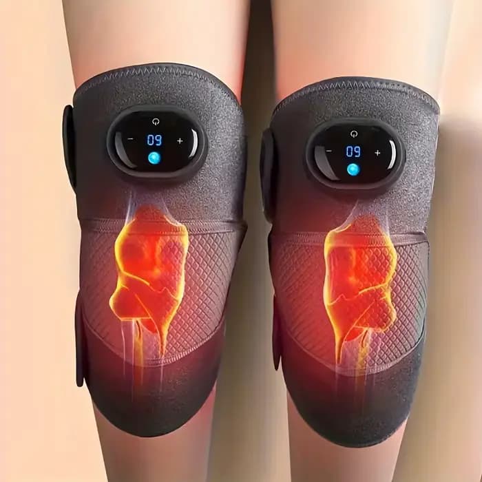 1 pièce/2 pièces Masseur chauffant pour genou, enveloppement chauffant 3-en-1 pour genou, coude et é