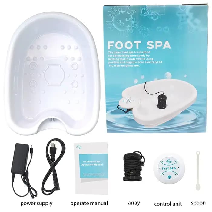 Masseur de Spa ionique désintoxique pour bain de pieds, avec bassin, détoxificateur ionique, nettoya